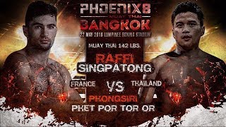 Rafi Singpatong vs Phongsiri Phet Por Tor Or - Full fight (Muay Thai) - Phoenix 8 Bangkok