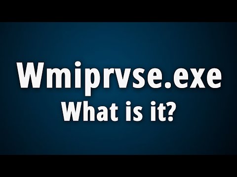 What is the wmiprvse.exe process and what does it do?