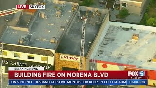 Firefighters Battle 2-Alarm Blaze At San Diego Commercial Building