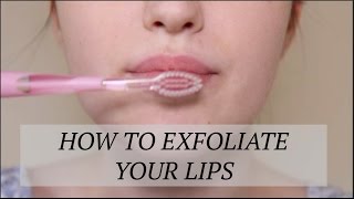 How to Exfoliate Your lips Using a Toothbrush | Under 1 Minute