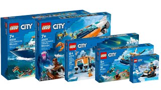 All LEGO City Arctic Sets Summer 2023 Compilation/Collection Speed Build