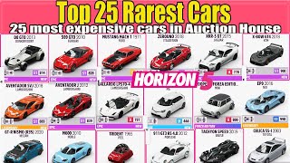 Top 25 Rarest Cars in Forza Horizon 5