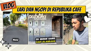 Ngopi ditempat paling strategis di Surabaya, Republika Coffee. Tempat estetik, nyaman dan privacy