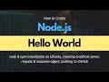 How to Write a Hello World Program in Node.js