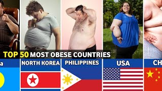 Top 50 Most Obese countries in the world 2023 | Fattest countries in the world.