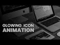 Glowing Icon hover Effect | Pure CSS Animation