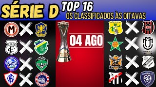 BRASILEIRÃO SÉRIE D | TOP 16 - OITAVAS DE FINAL DEFINIDAS | Favoritos seguem NA LUTA PELO ACESSO