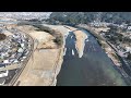 宮崎県延岡市　五ヶ瀬川、川沿い❗️ドローン映像　　天下町付近