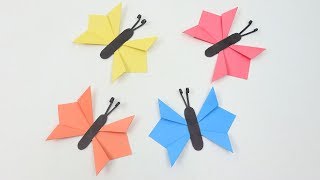 How to Fold Easy Paper Butterflies 🦋 - DIY Step By Step 3D Paper Butterfly for Wall Decoration