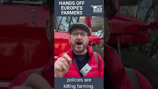 MCC Brussels are standing with Europe’s farmers and are here as Belgium farmers protest in Brussels!