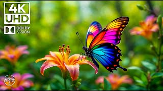 RELAXING MUSIC 4K Butterfly Wings and Piano Tunes for Total Relaxation