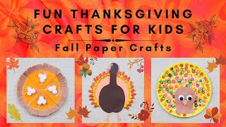 🦃 Thanksgiving Crafts | Fun Crafts for Kids