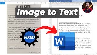 How to Convert Image to Editable Text in Word Document Problems FIXED