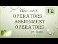 Core JAVA - Assignment Operators