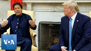 US President Donald Trump and Pakistan's PM Imran Khan On Kashmir at Bilateral Meeting