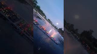 Water Dance. Motijheel park. Murshidaabad.