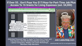 Gov't Pays People Over 55 $17 Hr Part Time, Plus Access To 16 Grants For Living Expenses 1