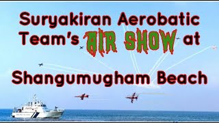 Suryakiran Aerobatic Team's Air Show at Shangumugham Beach #airshow #tvm #2023#music #minecraft