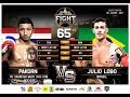 ALL  STAR FIGHT /JULIO LOBO (BRAZIL) VS PAKORN (PK SAENCHAI MUAY THAI GYM) 20.08.2017