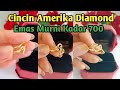 MODEL CINCIN PERMATA AMERIKA DIAMOND(ZIRKON)|| CINCIN EMAS SUPER KEREN||EMAS KADAR 700(70%)