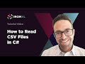 How to Read CSV files in C# using IronXL