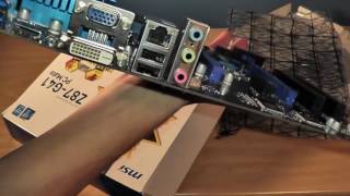 MSI Z87 G41 PC MATE Motherboard Unboxing \u0026 Installation