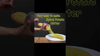 DIY POTATO CUTTER / How to make spiral potato cutter / DIY spring potato machine at home / SHORTS
