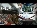 Battlestar Galactica Roller Coaster Side by Side POV Universal Studios Singapore