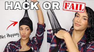 Net Plopping Curly hair for EXTREME Definition | Curly Hair HACK or FAIL ?