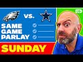 Eagles-Cowboys NFL Parlay Picks Today | NFL Same Game Parlay | Week 14 SNF