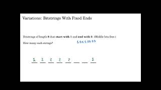 Variation: Bitstrings With Fixed Ends