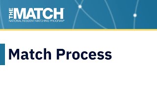 Match Process for Applicants