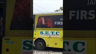 SETC AC Bus kulla Thanni Vandhurchu 🥲 Travel Vlog | 💥 CBE - CHENNAI Seater Journey | Adhiban Ganesh