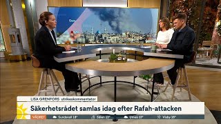 Säkerhetsrådet samlas i dag efter Rafah-attacken | Nyhetsmorgon | TV4 & TV4 Play