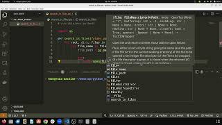 Python program for searching files and folders