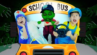 Wheels On The Zombie Bus | Nursery Rhymes & Kids Songs