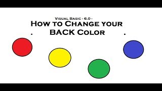 How to Change your Form BackColor - Visual Basic 6.0 -