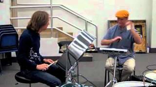 brad dutz and chris wabich freaking out on roland handsonic