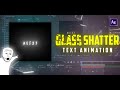 Shatter Text Effect in After Effects | Glass Break Tutorial #aftereffects #tutorial #text #edit