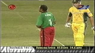Aasif Karim Bowling Spell 2003 World Cup Kenya vs Australia