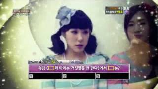 100203 1vs100 Tiffany\u0026Yuri Quiz.flv