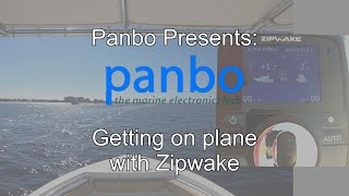 Panbo Presents: Zipwake interceptors as the boat climbs on plane