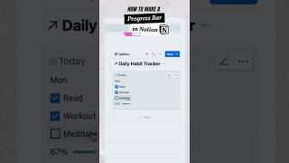 How to make a progress bar in Notion