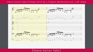 [Share Guitar Tabs] Trilogy Suite Op 5 (Yngwie Malmsteen) ver 3 HD 1080p