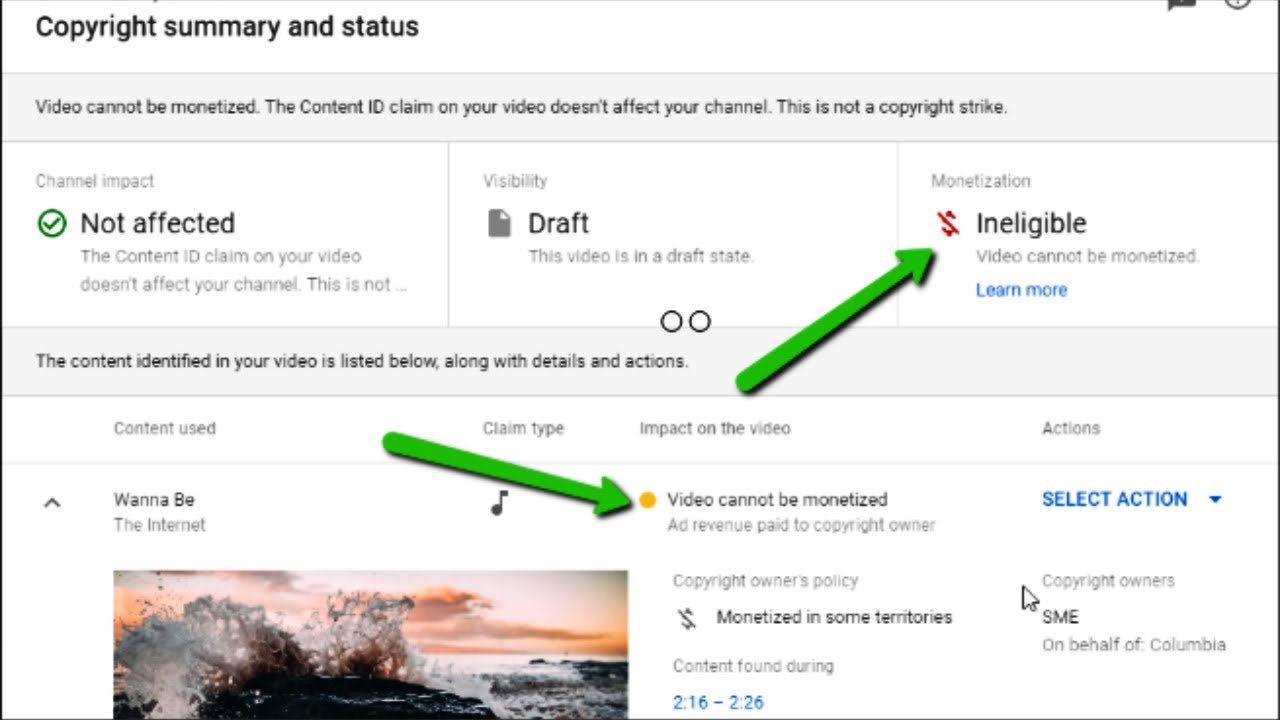 Why A Copyright Claim Was Created In Studio For Content In My