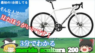 【ゆっくり解説】メリダ スクルトゥーラ200を3分で解説！