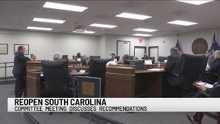 Reopen SC Committee hears Acclerate SC's final draft of recommendations to reopen SC