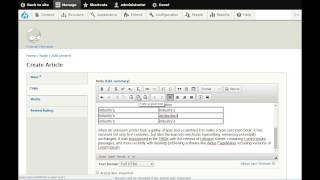 Drupal 8 Example of CKEditor Text Editing Tools