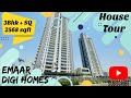 Emaar Digi Homes 2568 sq ft 3Bhk + Servant Room House Tour...