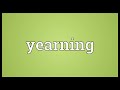 yearning meaning